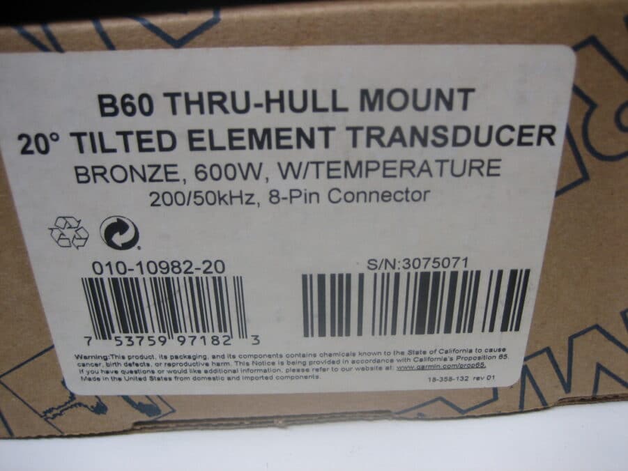 Garmin *NEW* 010-10982-20 B60-20-8G Transducer - IN STOCK NOW - Image 10