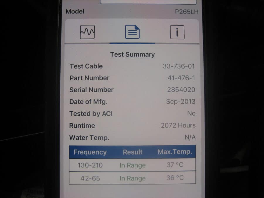 Airmar M265c-LH In-Hull CHIRP Transducer *TESTED* Simrad Raymarine Garmin Furuno - Image 4