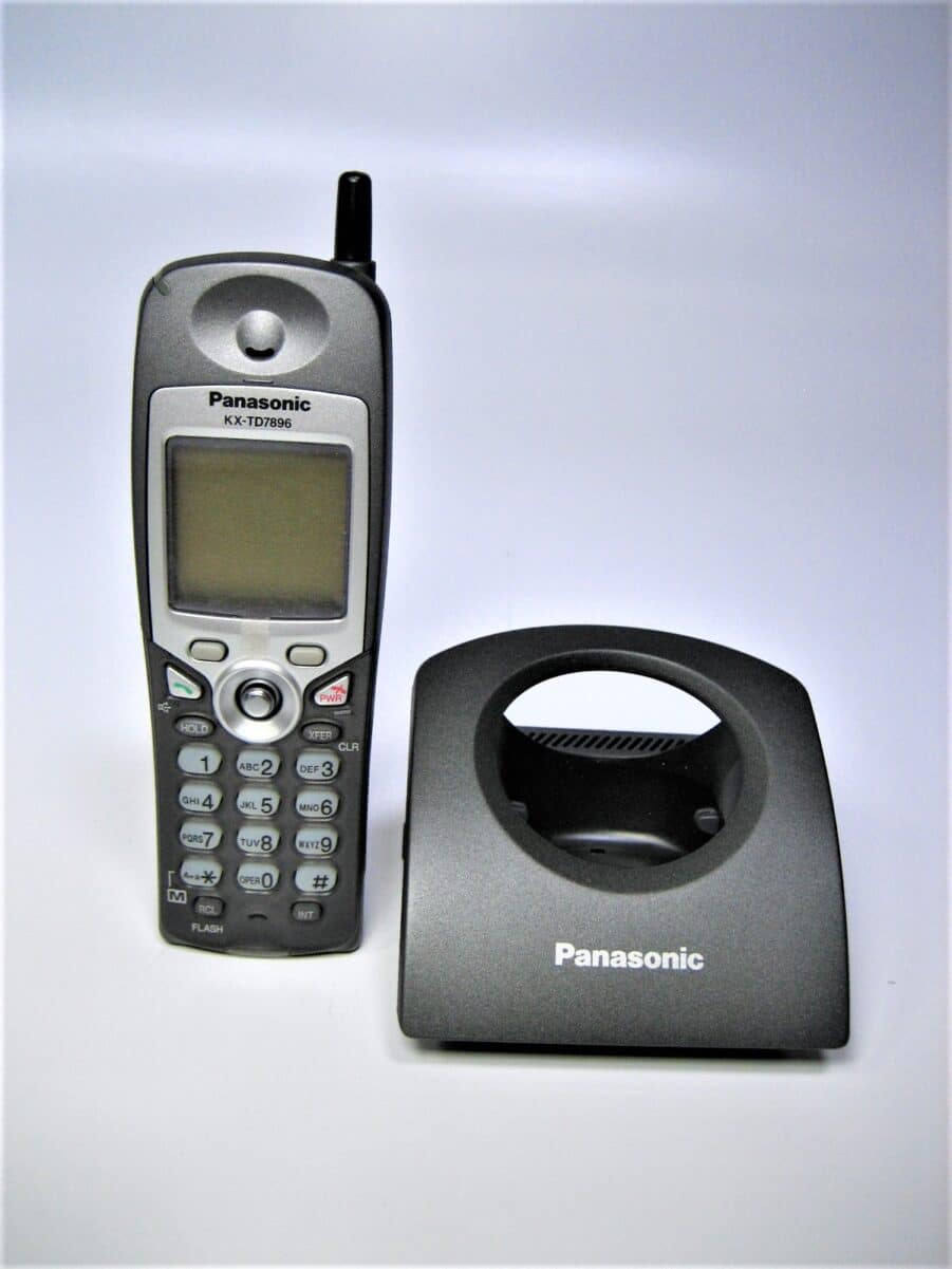 Panasonic KX-TD7896 Cordless Charcoal Phone w/ Battery Charger + Power Cable NEW - Image 7