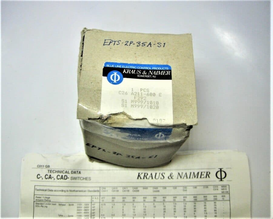 Kraus & Naimer C26 A211-600E 32A 2-Pole 3 Position Changeover Rotary Switch NEW - Image 2