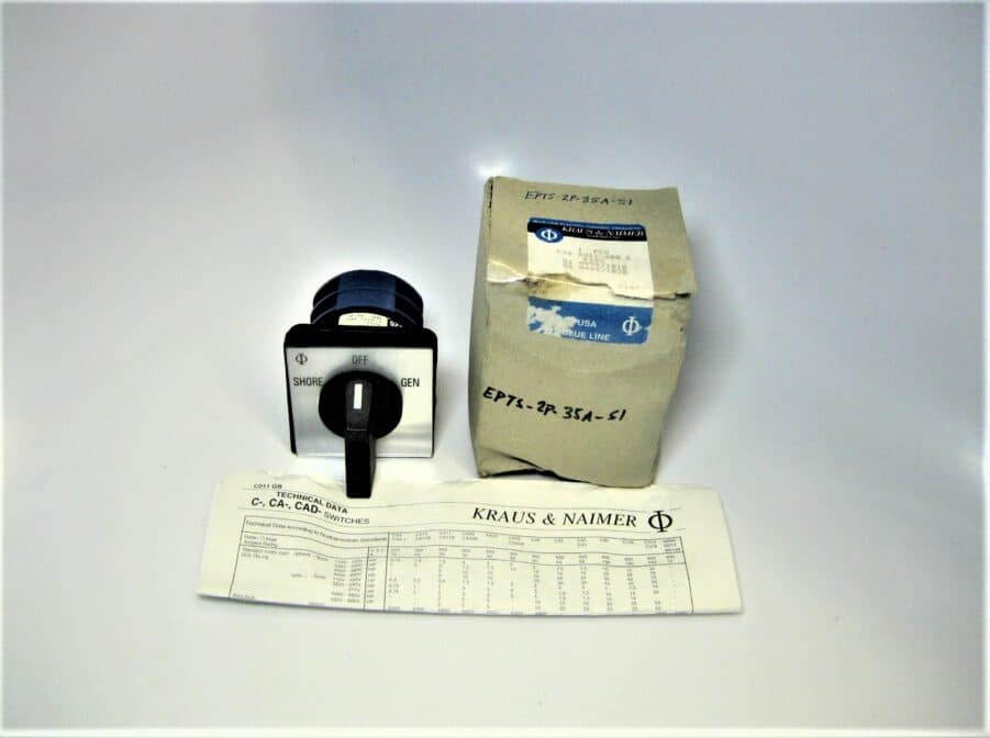 Kraus & Naimer C26 A211-600E 32A 2-Pole 3 Position Changeover Rotary Switch NEW