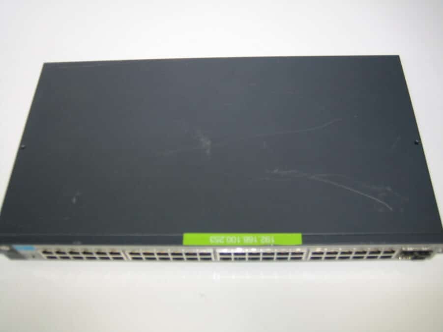 HP ProCurve V1810-48G J9022a Network Switch w/ Rack Mount w/ Power Cable - Image 5