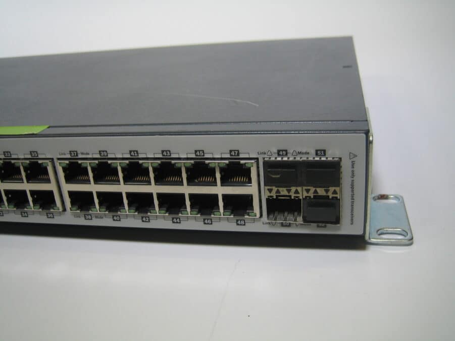 HP ProCurve V1810-48G J9022a Network Switch w/ Rack Mount w/ Power Cable - Image 4