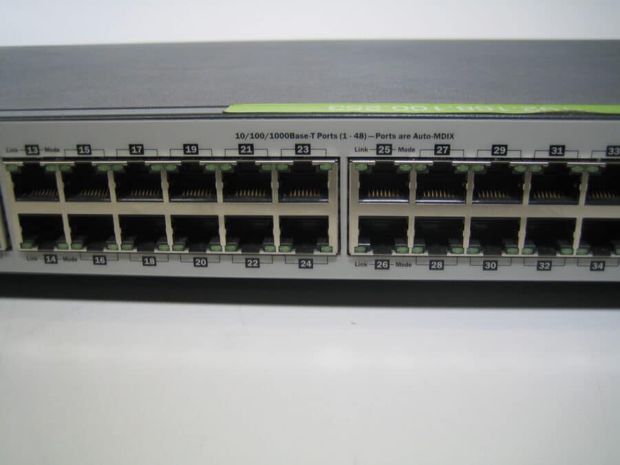 HP ProCurve V1810-48G J9022a Network Switch w/ Rack Mount w/ Power Cable - Image 3