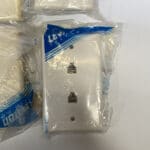 Leviton Lot of 8 40244-W Two Line 4 Conductor White RJ11 Jack - **NEW BLEM** - Image 3