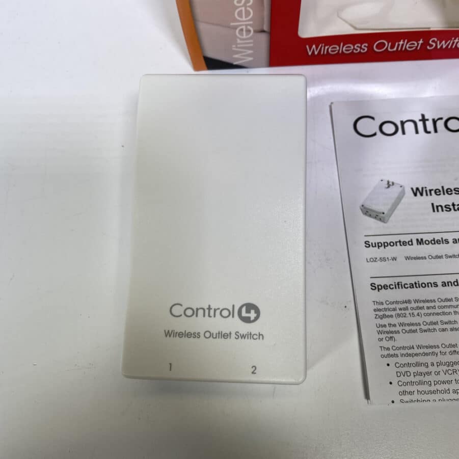 Control4 Wireless Outlet Switch LOZ5S1WH White Smart Home *NEW* Max