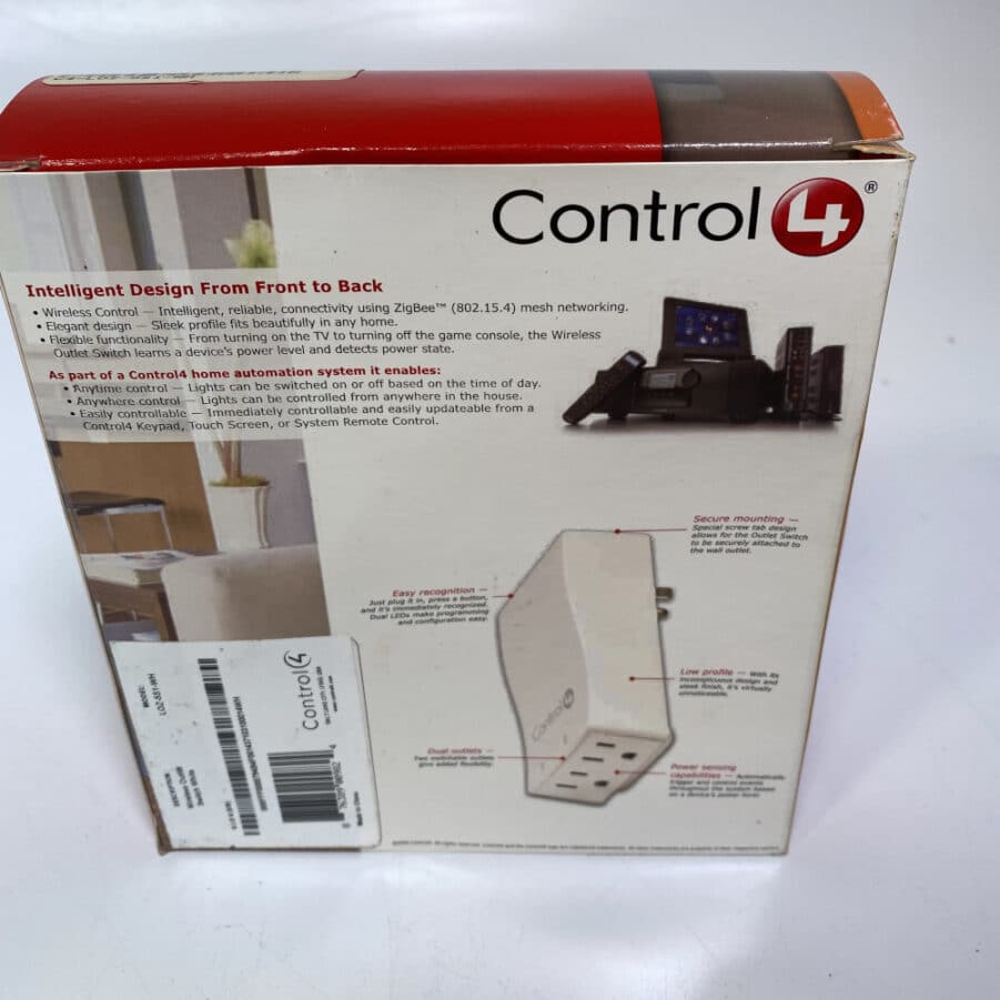 Control4 Wireless Outlet Switch LOZ5S1WH White Smart Home *NEW* Max