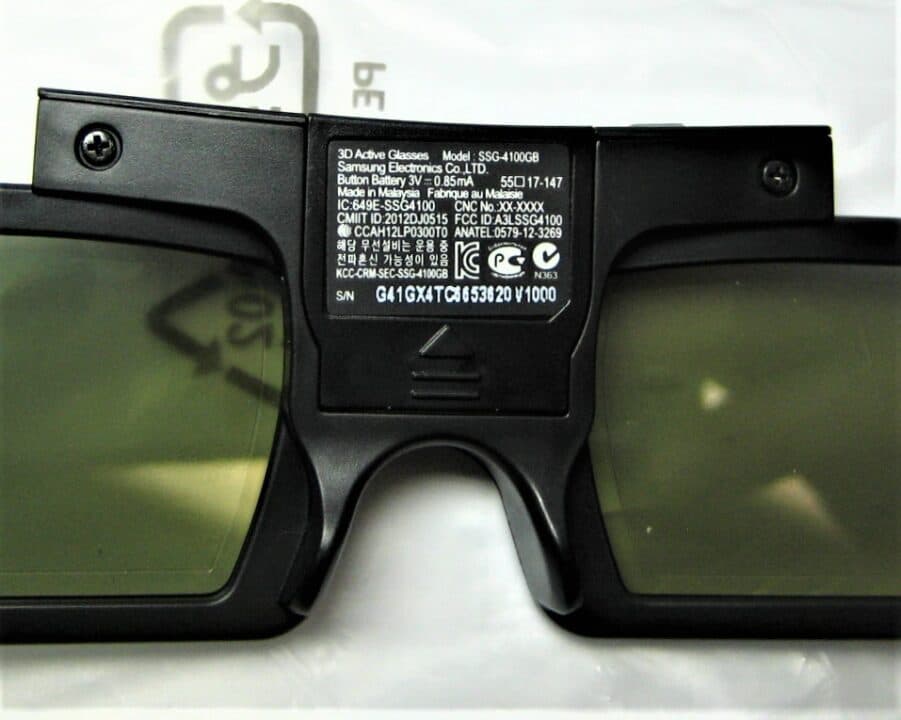 Samsung SSG-4100GB *QTY 2* Black 3D Active Glasses for 2012 3D HDTV’s ~ *NEW* - Image 2