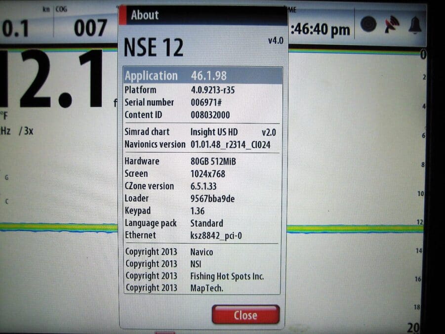 Simrad NSE12 AMER MFD GREAT CONDITION W/ Suncover Tested Good - Image 5