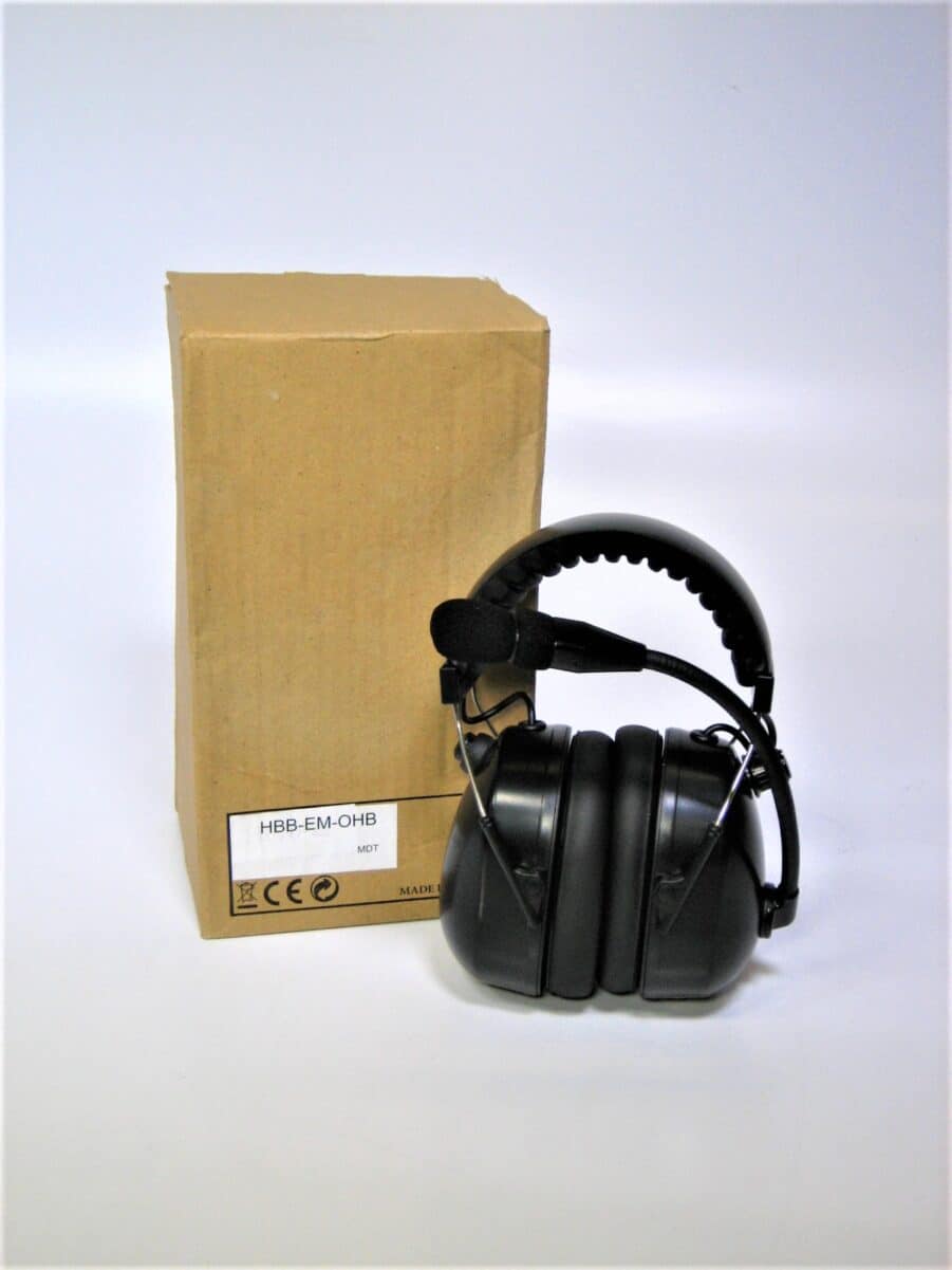 Pryme HBBEMOHB Dual Earmuff Aviation Style Audio Headset w/ NRR 24DB