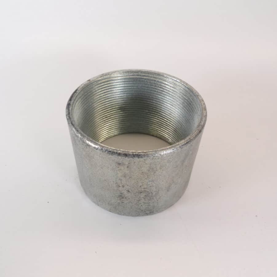 4 Inch Galvanized Steel Threaded Rigid IMC Pipe Coupling LOT OF 2 NEW ...