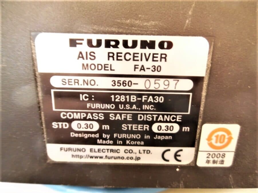 Furuno FA-30 AIS Receiver F/ Navnet 3D, TZtouch - 90 Day Warr. - Fully Tested - Image 12