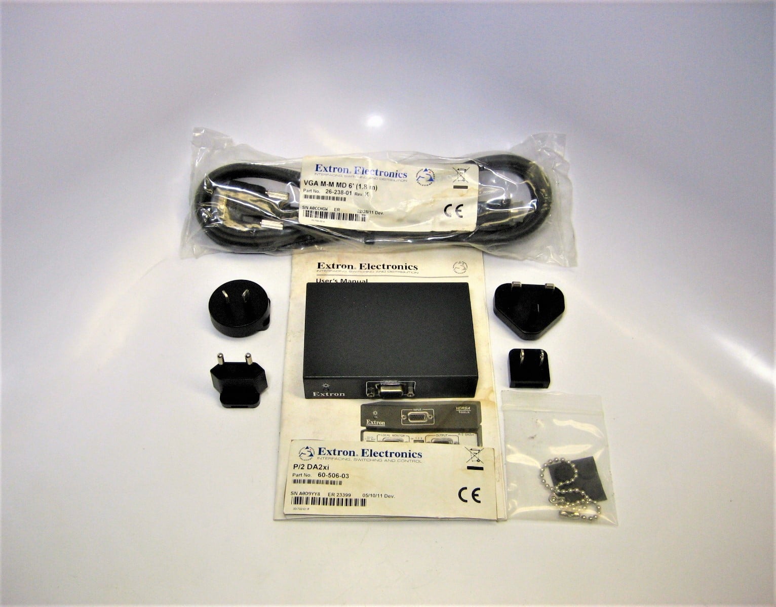 Extron 60-506-03 P/2 DA2XI 1-Input 2-Output Distribution Amp w/ VGA ...