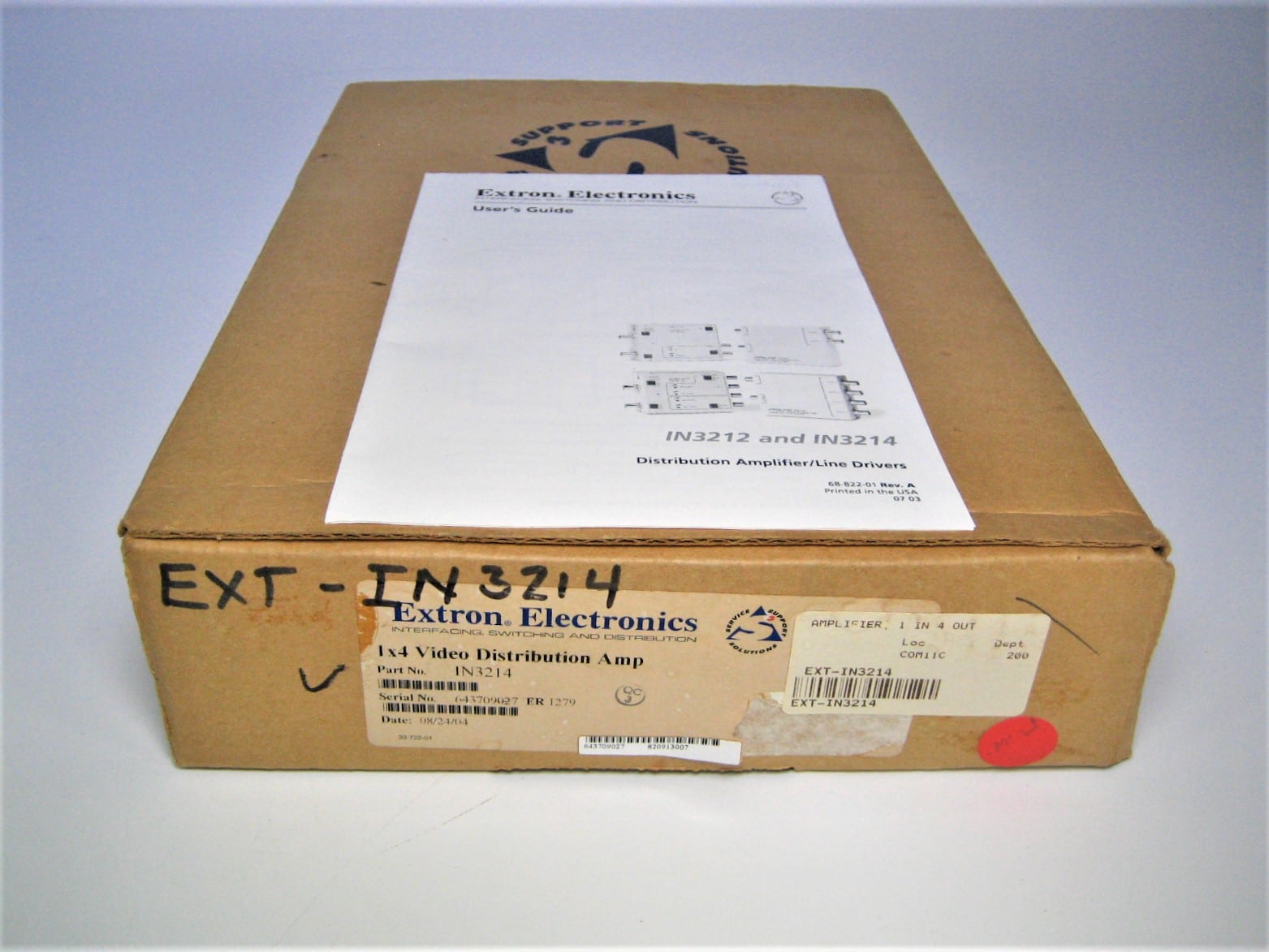 Extron IN3214 1-Input 4-Output Video Distribution Amplifier w/ Power ...