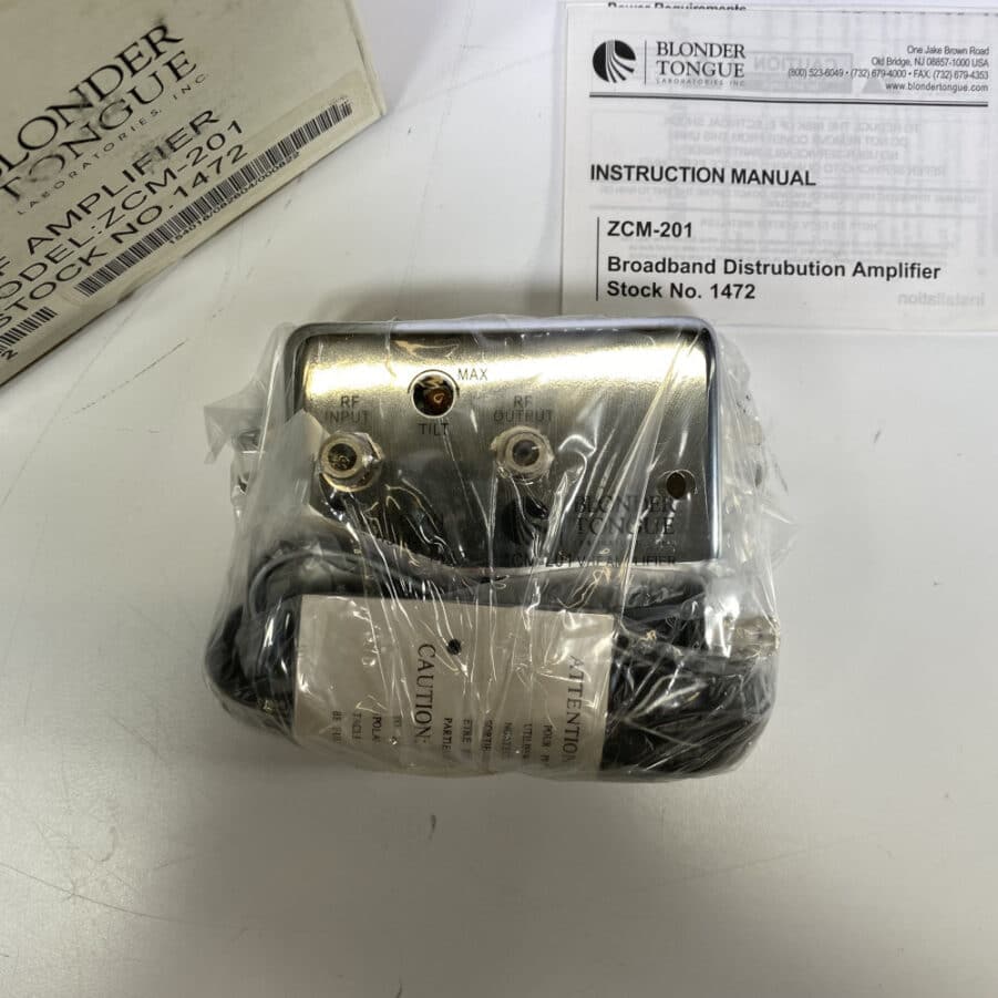 Blonder Tongue VHF/CATV Distribution Amplifier ZCM-201 20 dB 50-550 MHz **NEW** - Image 5