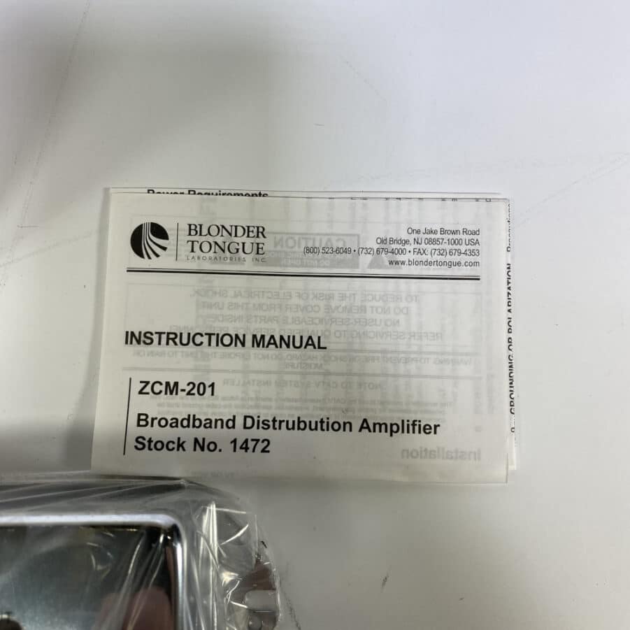 Blonder Tongue VHF/CATV Distribution Amplifier ZCM-201 20 dB 50-550 MHz **NEW** - Image 4