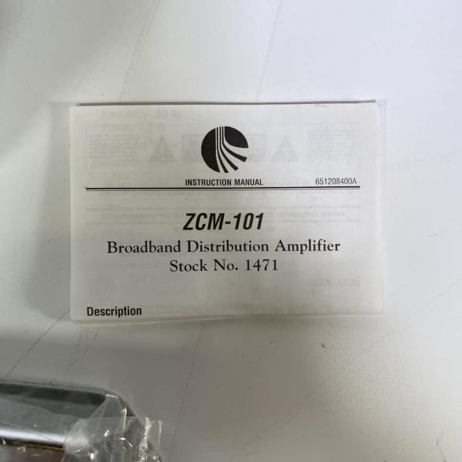 Blonder Tongue VHF/CATV Distribution Amplifier ZCM-101 20 dB 50-550 MHz **NEW** - Image 3