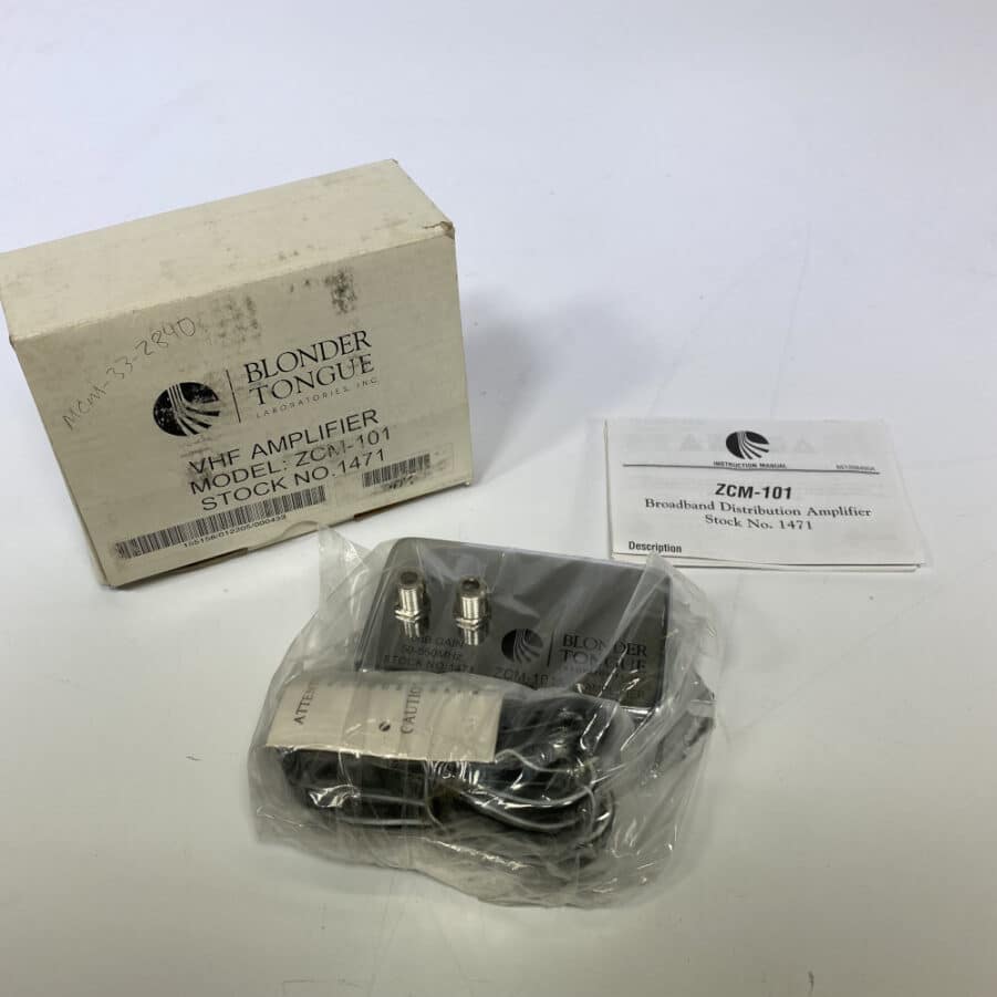 Blonder Tongue VHF/CATV Distribution Amplifier ZCM-101 20 dB 50-550 MHz **NEW**