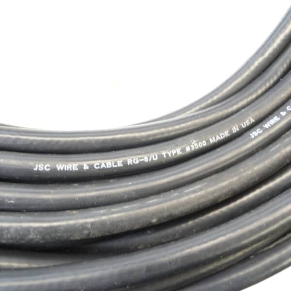 JSC RG8/U Type Coax Cable Shielded Solid Copper Core NEW OLD STOCK 100 Feet Max Marine
