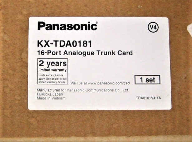 Panasonic KX-TDA0181 Office 16-Port Loop Analogue Trunk Expansion Card ...