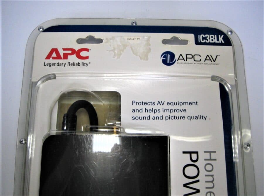 APC C3BLK AV Home Theater Equipment C-Type Noise Filtering Surge Protector - NEW - Image 2