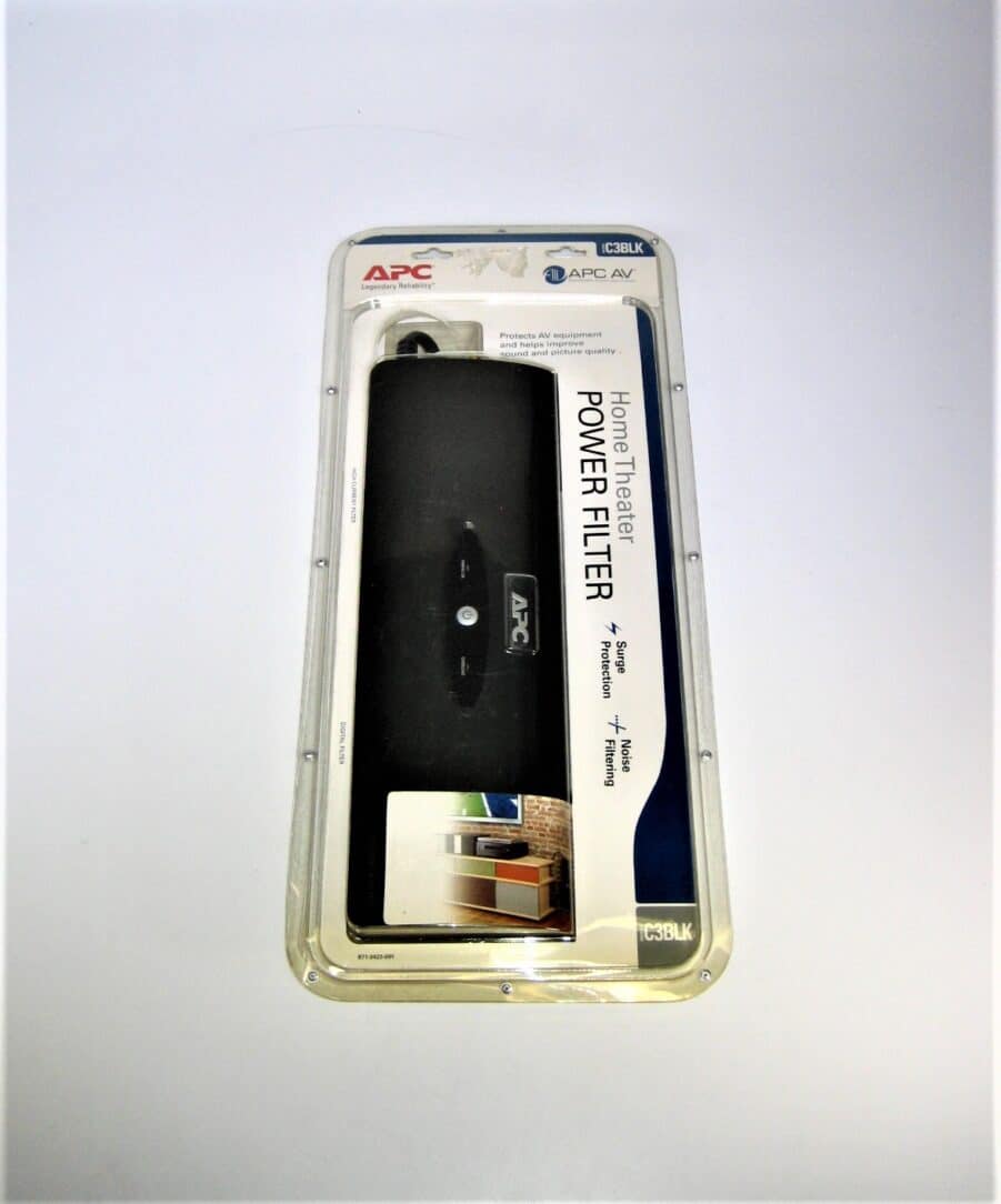APC C3BLK AV Home Theater Equipment C-Type Noise Filtering Surge Protector - NEW