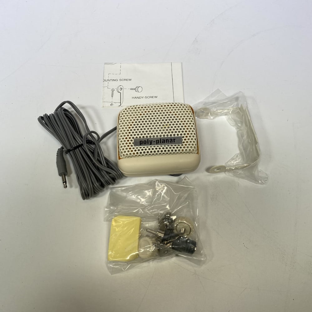 Poly-Planar MB-21 White Waterproof VHF Extension Speaker - New In - Foto 2