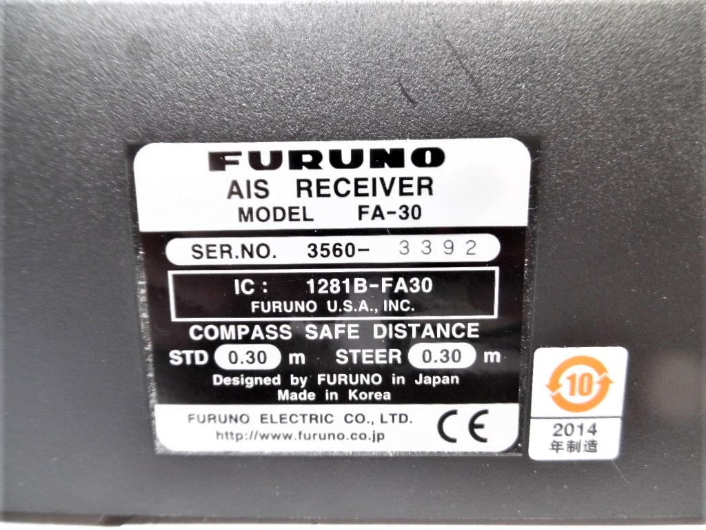 Furuno FA-30 AIS Receiver F/ Navnet 3D, TZtouch - 90 Day Warr. - Fully ...