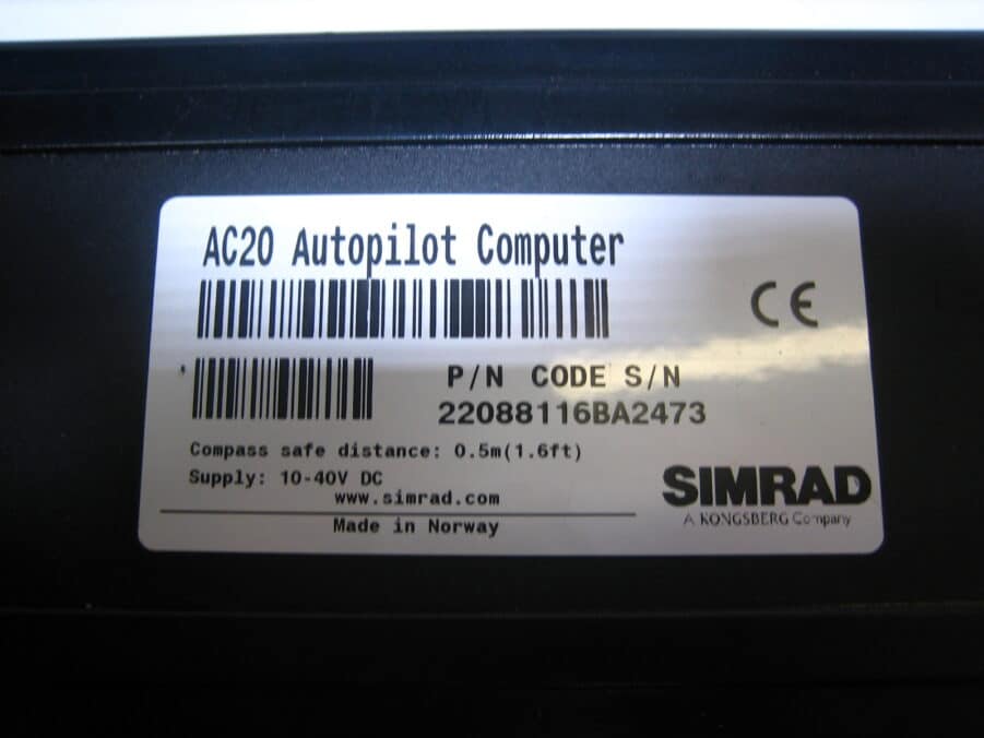 Simrad/AC20 PN22088116/Boat Autopilot Computer Used//Tested - Image 4