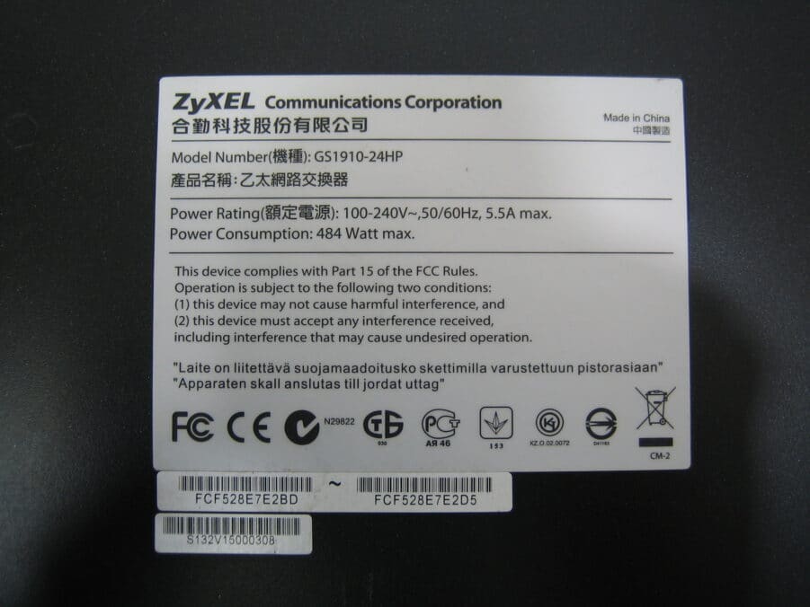 ZyXEL GS1910-24HP 24-Port Gigabit Smart Managed PoE+ Switch (Good Condition) - Image 4
