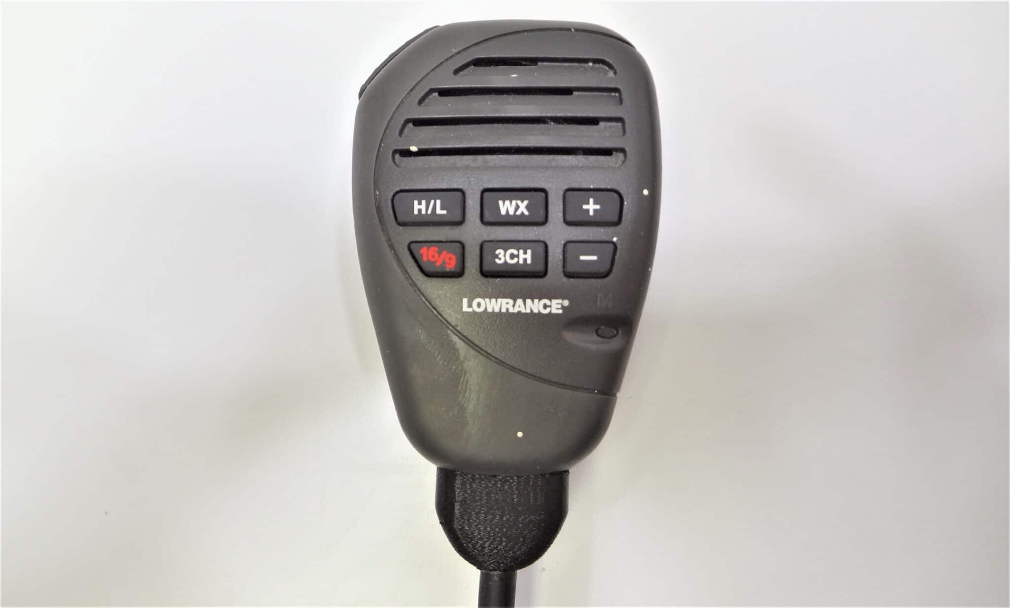 Lowrance LVR880 Marine VHF Radio Transceiver Unit + Rebuilt Microphone