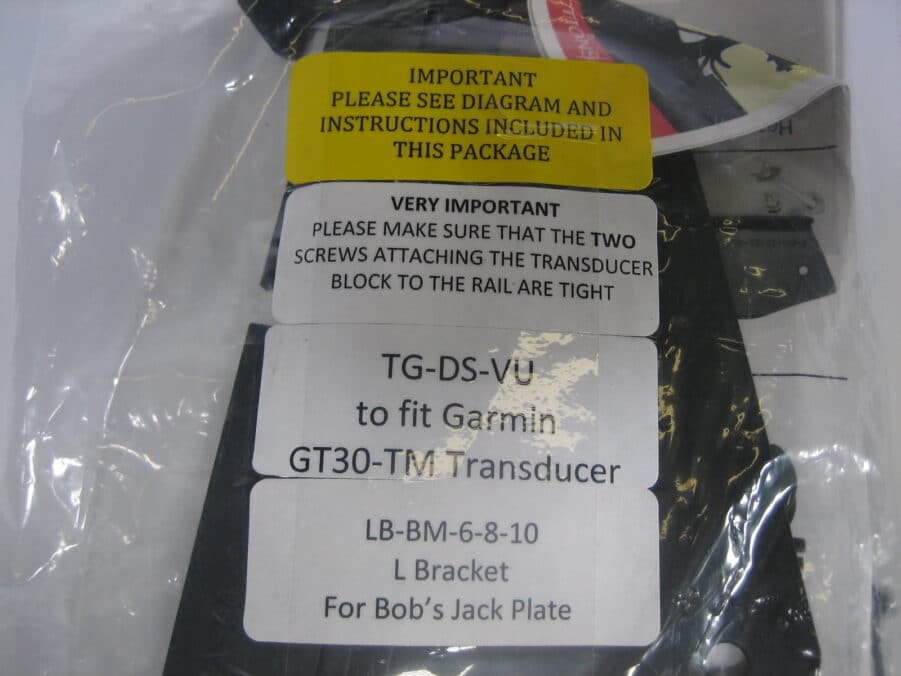 Garmin/Transducer Shield TG-DS-VU + LB-BM-6-8-10 for GT30-TM to Bob's Jack Plate - Image 5