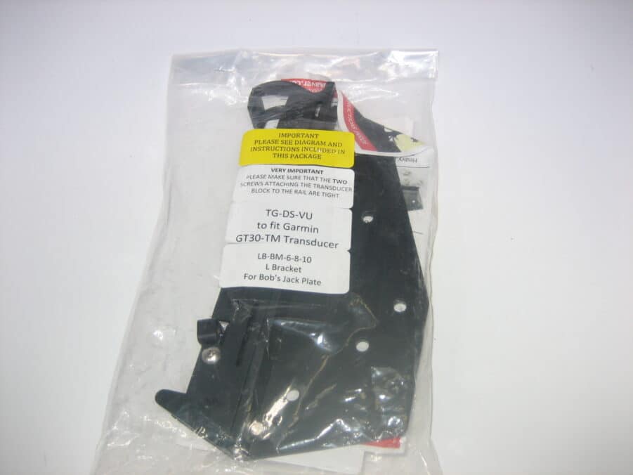 Garmin/Transducer Shield TG-DS-VU + LB-BM-6-8-10 for GT30-TM to Bob's Jack Plate