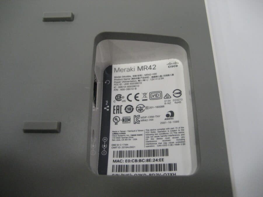 Cisco Meraki MR42-HW Cloud Managed Wireless Access Point* NO AC Adapter - Image 8