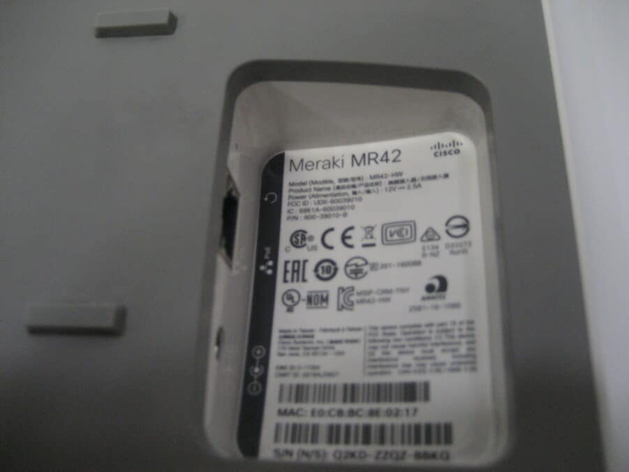 Cisco Meraki MR42-HW Cloud Managed Wireless Access Point w/ NO AC Adapter - Image 10