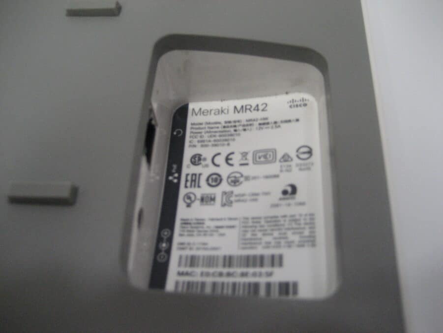 Cisco Meraki MR42-HW Cloud Managed Wireless Access Point NO AC Adapter - Image 11