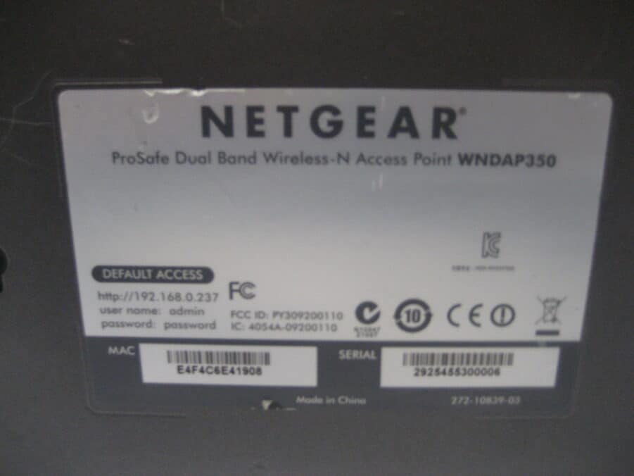 NETGEAR WNDAP350 ProSafe Dual Band Wireless-N Access Point -Used - Image 11