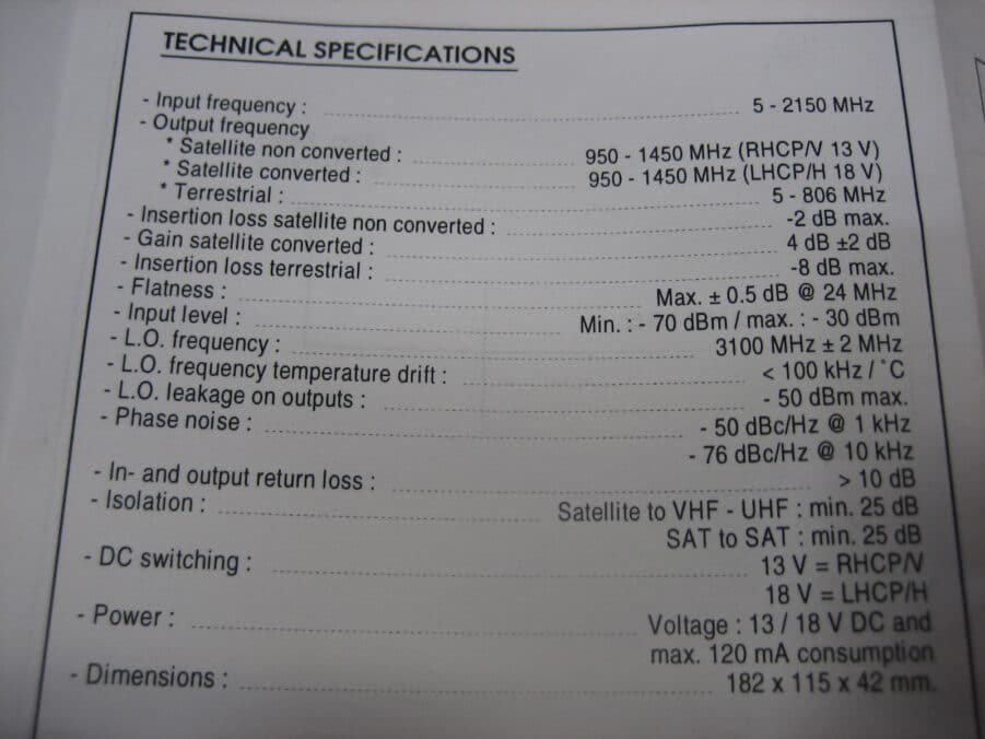 NAS SCD-1UT2 - National Antenna Systems Satellite Antenna Converter - NEW - Image 7