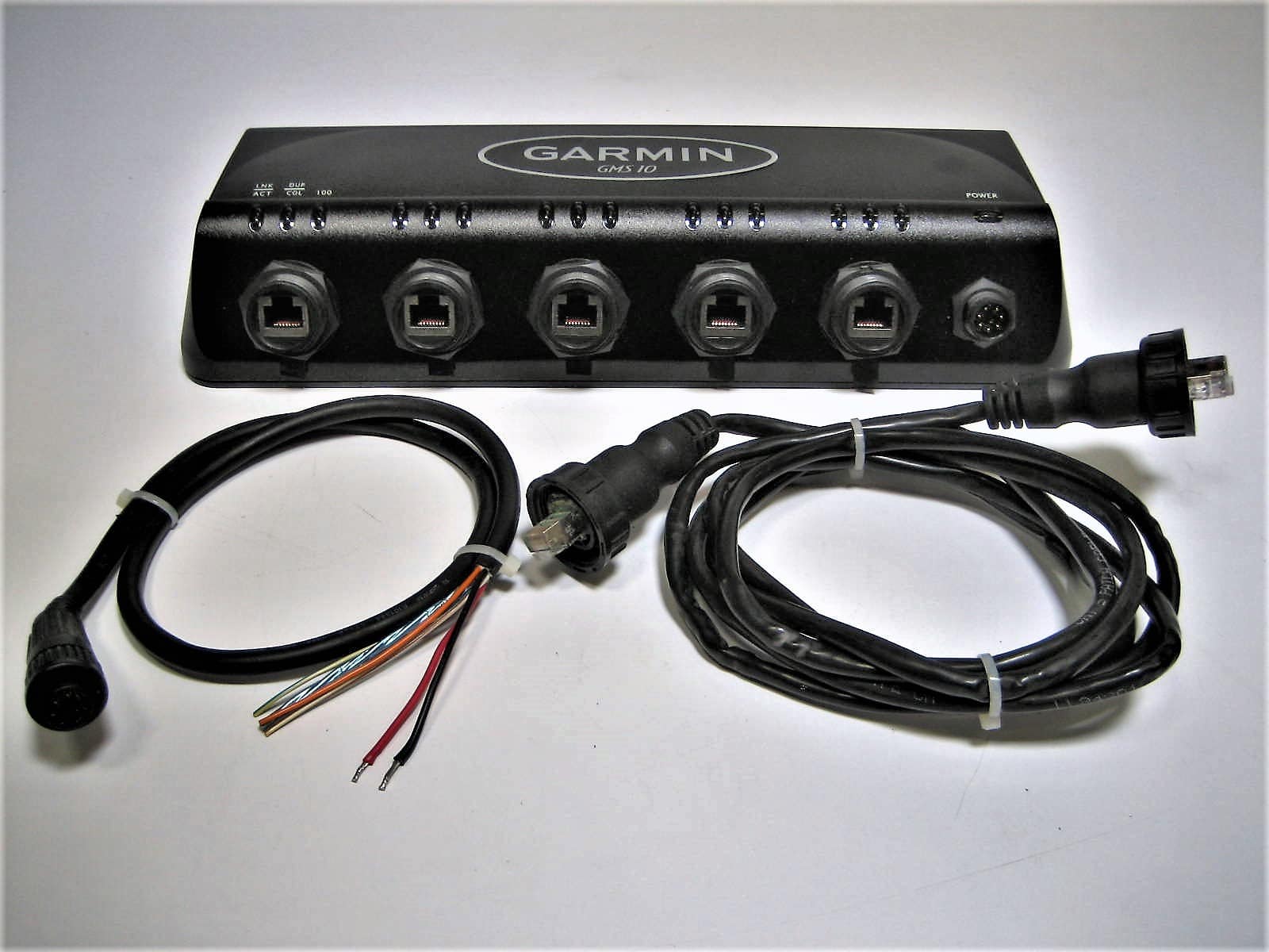 Garmin GMS10 Network Expander Tested w/Cables Good Cond 90 Day