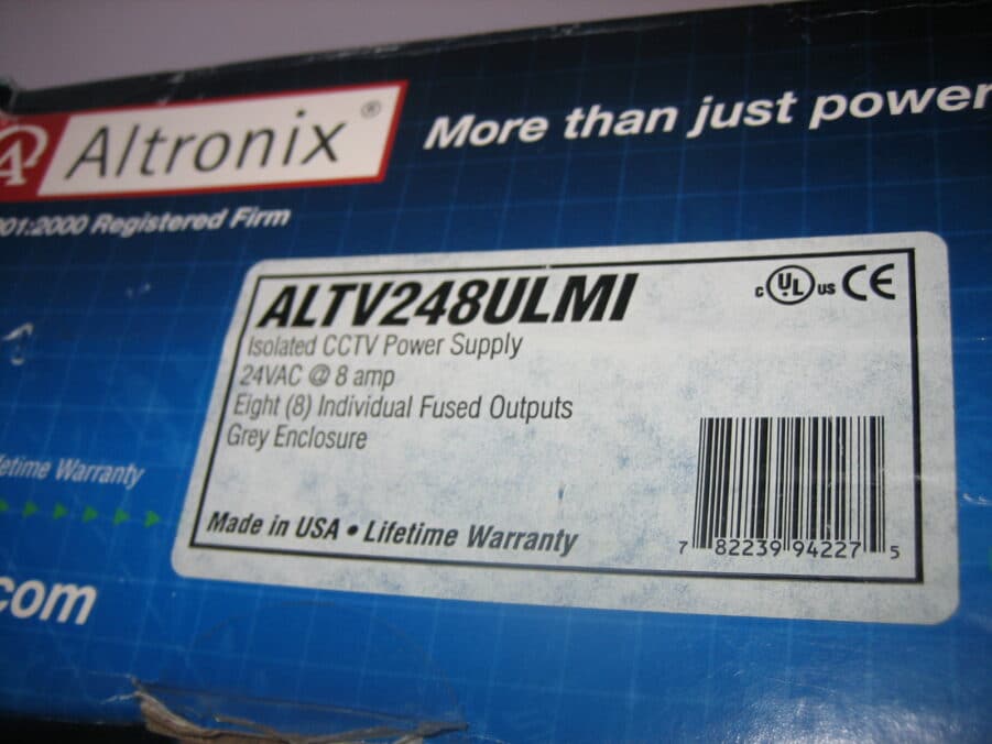 Alimentation Altronix ALTV248ULX 24VAC/28VAC 8 Sorties Pour Caméra Surveillance CCTV