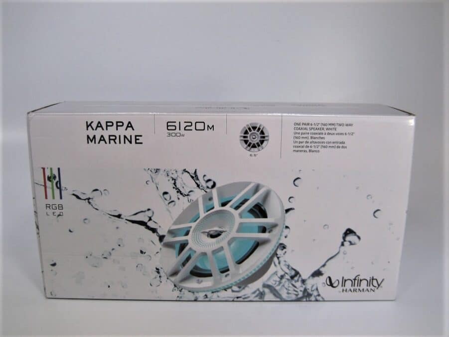 Infinity KAPPA 6120MAM 6.5" Marine Speaker Pair RBG LED White **NEW OLD STOCK**