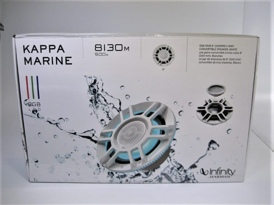 Infinity KAPPA 8130MAM 8" Marine Speaker RBG LED Titanium**NEW OLD STOCK**