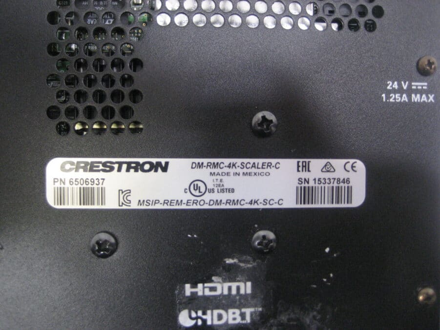 Crestron DM Room Controller DM-RMC-4k-SCALER-C w/ Power Supply Good Condition - Image 2