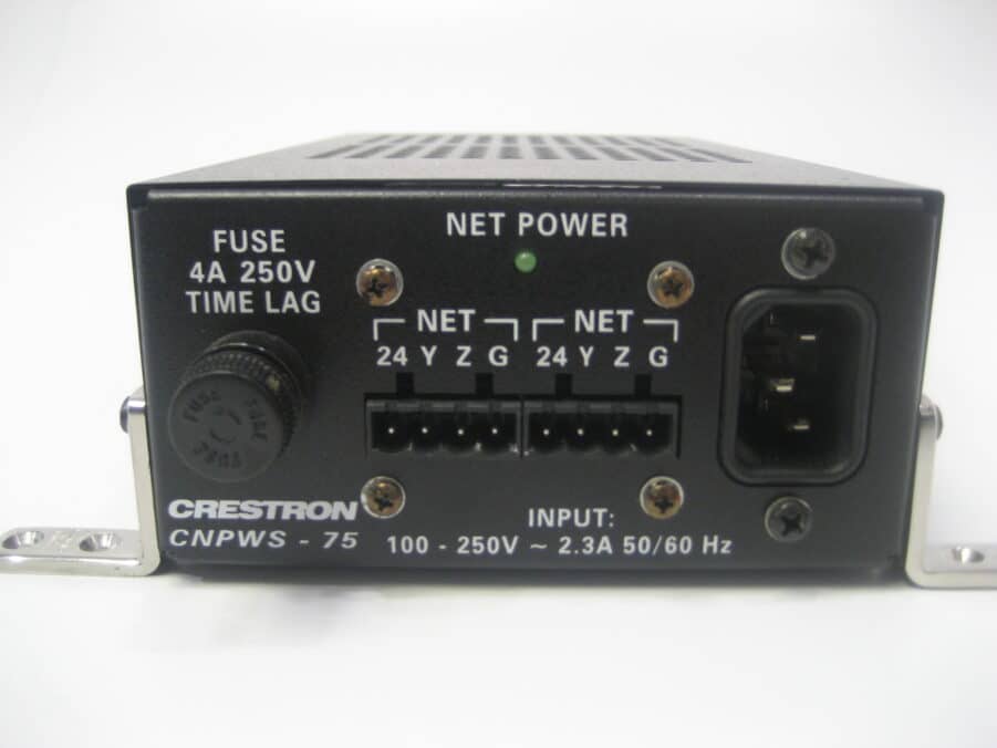 CRESTRON CNPWS-75 Cresnet 75w 24v Regulated Power Supply w/ Power Cable TESTED - Image 4