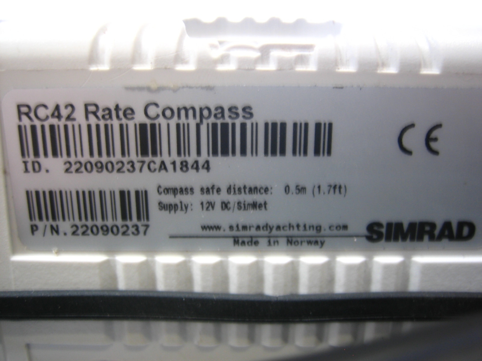 Simrad RC42 Rate Compass Simnet-NMEA2000 Heading Sensor BENCH TESTED ...