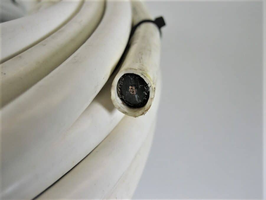 104 Feet White RG214/U Coaxial Cable - Meets MIL-17 Specs - Used - Free Shipping - Image 2