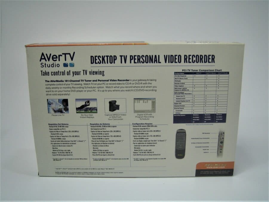 AVerTV Studio Deluxe Edition Desktop Tv Personal Video Recorder w Remote* NEW - Image 4