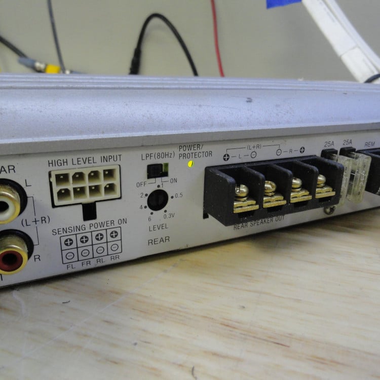 Sony XM604M 600W 4 Channel Marine Grade Class AB Speaker Amplifier