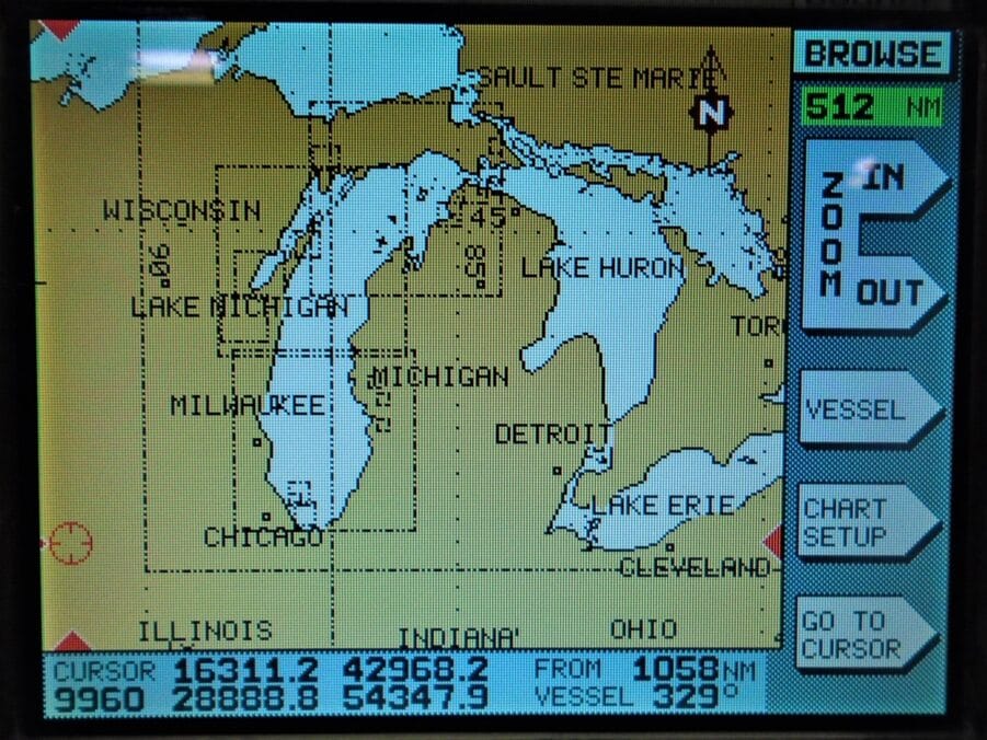 Navionics Classic NavChart Card Lake Michigan US121D16 Aug 1995 - Max ...
