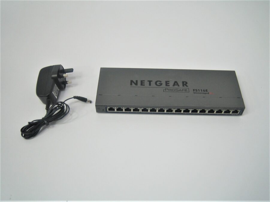 Netgear ProSafe Plus FS116E 16 Port 10/100 Fast Ethernet Switch - Free Shipping